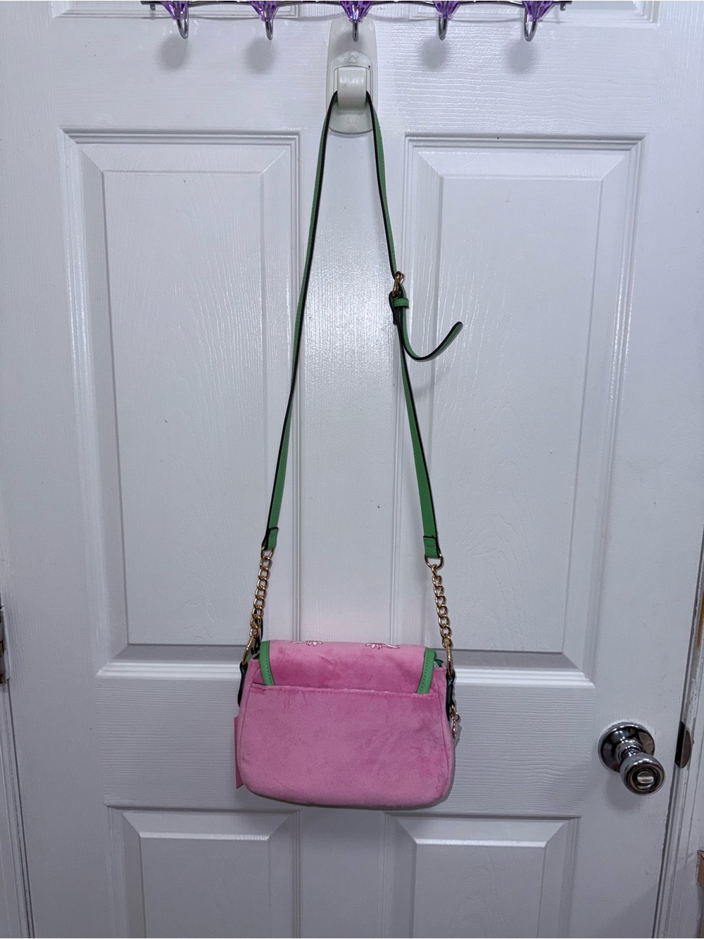 NWT Juicy in Bloom Pink Crossbody Bag in Cherry 🍒 Blossom - Picture 6 of 7